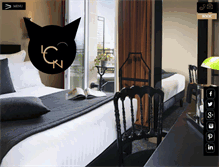 Tablet Screenshot of hotel-chatnoir-paris.com